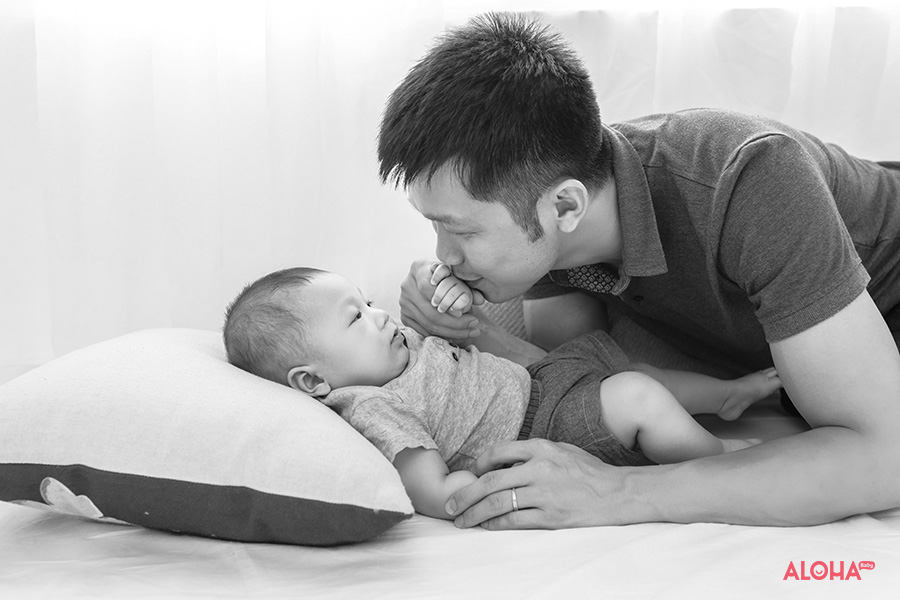 album ảnh gia đình bé tôn